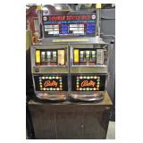 Double Deuces Wild 25 Cent Light up Bally Casio Slot Machine on locking stand. Model # 791Z B