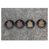 Cadillac center decal caps