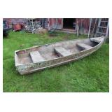 Aluminum row Boat