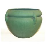 #807 Roseville Matte Green Jardinier 8.5” H 10”W