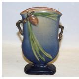 #808 Roseville Blue Pinecone Vase 121-7