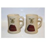 #838 (2) Roseville Creamware Moslem Mug