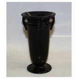 #839 Roseville Rosecraft Black Vase