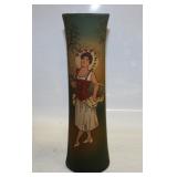 #847 Weller Dickensware Lady Vase 12H