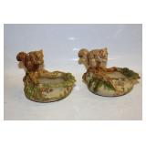 #854-855 Weller Squirrel on Bowl Woodcraft