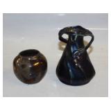 #897 Pair of Iridcent Vases 