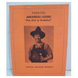 #585 Early 1960’s “Arkansas Lassies” Official Souvenir Program