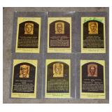 #587 Autographed HOF plaque postcard Lot #1