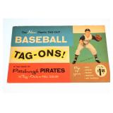 #553 Pirates Baseball Tag Ons full sheet w. Clemente & Maz