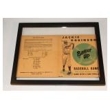 #560 Rare Jackie Robinson Batter Up game - great shape - framed