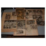 #562 Tigers Ephemera lot icl. 1935 Sporting Life Cochrane, 3 scrap books - mid 1930