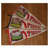 #564 Lot 0f (3) Tigers Photo Pennants 1967, 68, & 71 - some damage