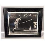 #566 Mickey Mantle signed home run off McLain photo 