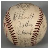 #568 Yankees Team Ball w/ Mickey Mantle