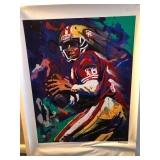 #592 Joe Montana Lithograph on Canvas