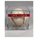 #627 1976 Detroit Tiger Team Signed Ball