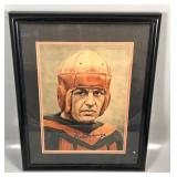 #633 Red Grange Signed and framed photo