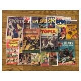 #603 16 Vintage Sports Comics Mostly 10c incl. Joe Cronin, etc.