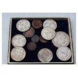 Selection of foreign coins