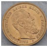 1888 10 Mark Gold Piece of the Kaiser