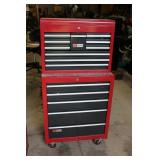 14 drawer Craftsman chest on chest rolling tool box