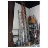 Aluminum extension ladders