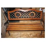 Outdoor/ Indoor wood cast bench