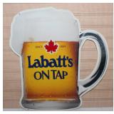 Labatts on tap sign