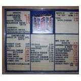 Pepsi Lunch Menu Sign