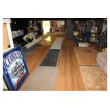 8 lanes with gutters, 1 ball return