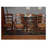 brace back cane bottom chairs