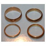 gold band rings 
