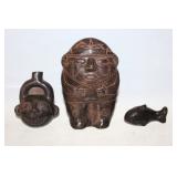 Carved and chiseled figures