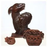 South American carvings etc. 