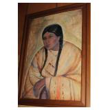 Native American women Jose MIXI 45 oil on canvas