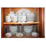 Haviland Limoges set of china with leaf pattern