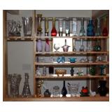 Lots of glassware, vases, baskets, etc.
