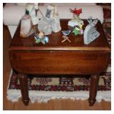 cherry drop leaf end table