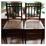 Cane bottom chairs