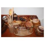 Misc. wooden dishes