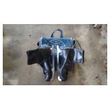 Ice skates with bag