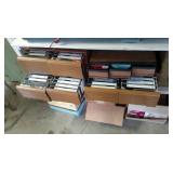 Cassette tapes and VHS’s w/Cases/drawers