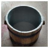 old wood tub