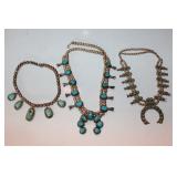 Sterling silver squash necklaces 