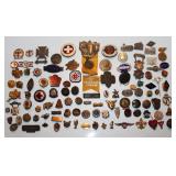 #188 Union pins, Military bars,