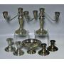 #125 Large Sterling lot incl. candles