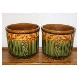 Large pottery planters
