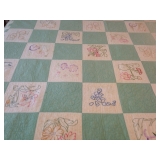 Floral handmade quilt