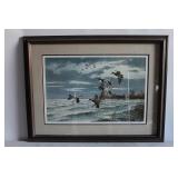 Maass duck scene lithograph