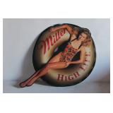 Miller High Life tin sign